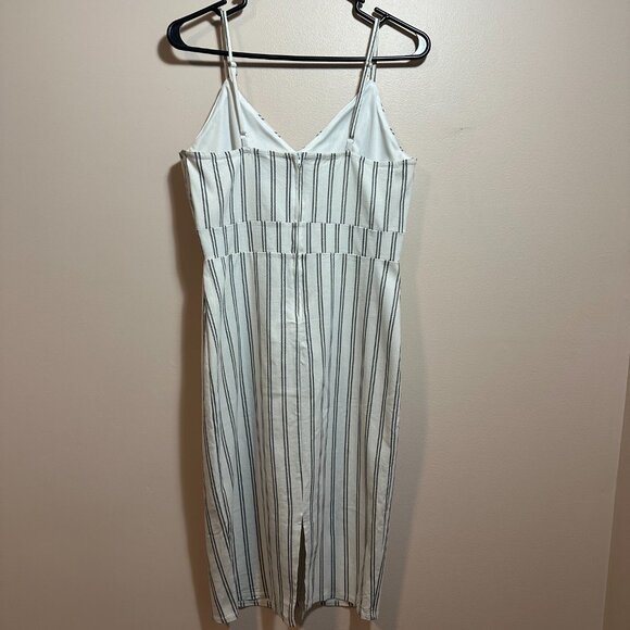 Windsor Stripped Cutout Dress Size L - Picture 2 of 6